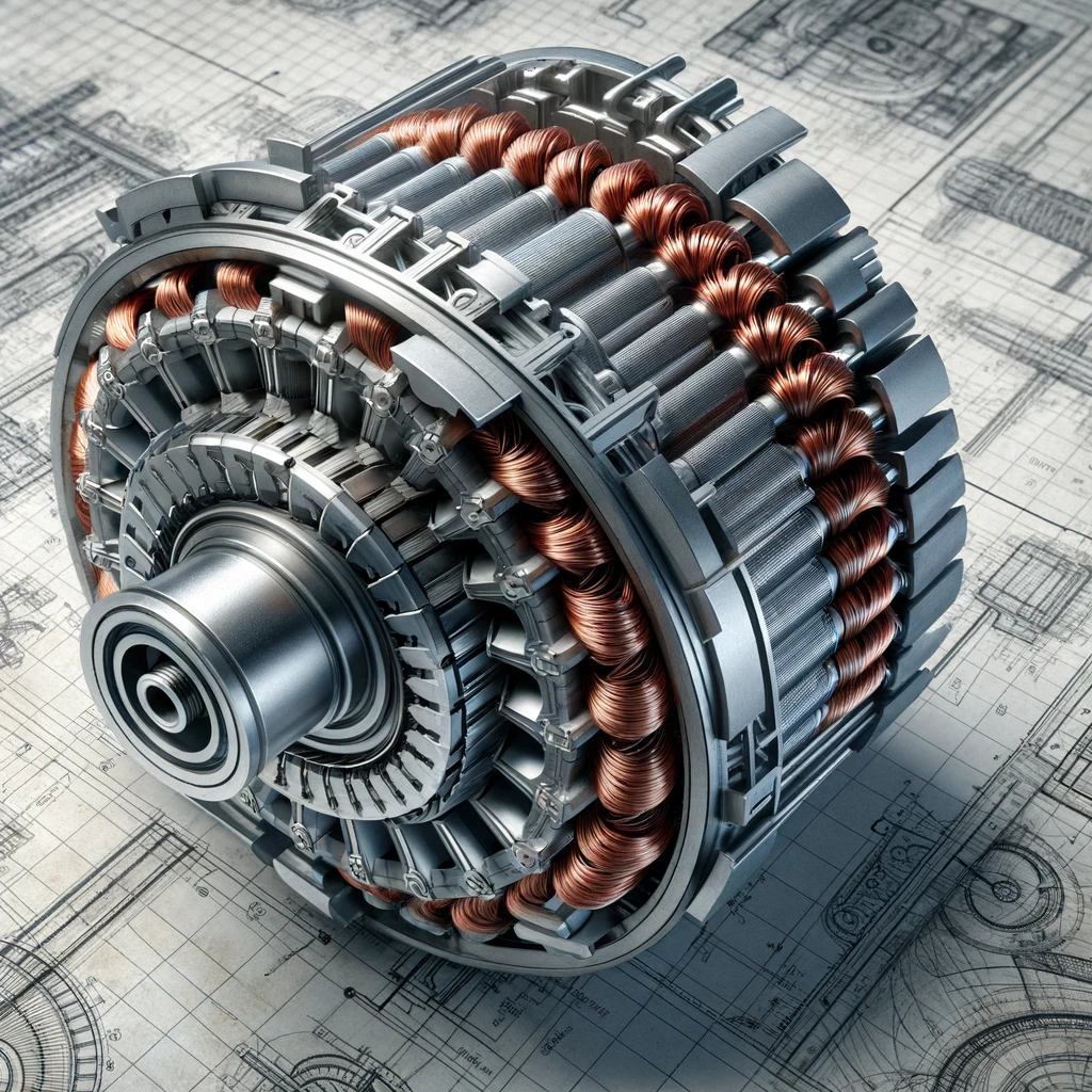 Applicazione del magnete in rotore e statore del motore